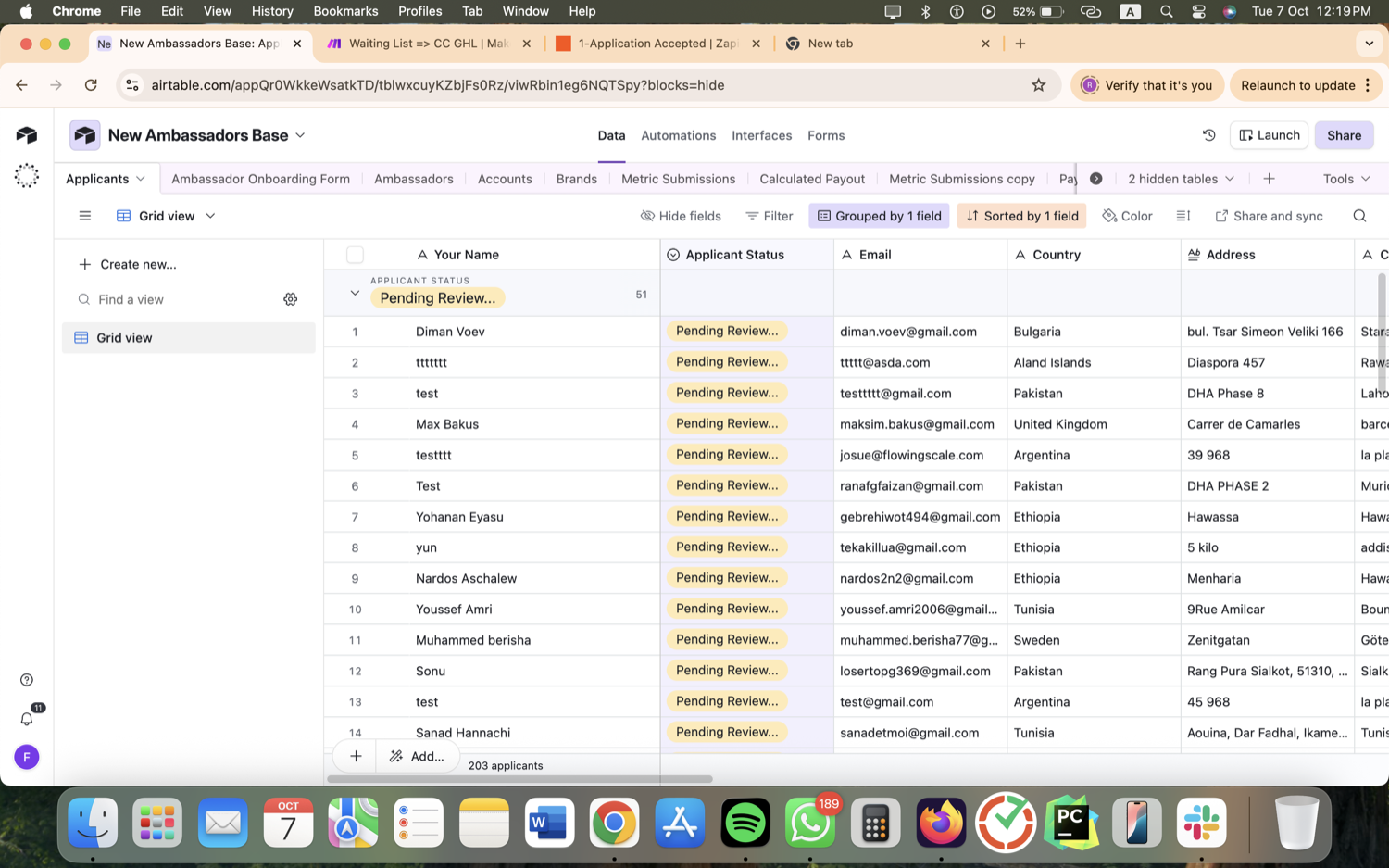 Creator Ambassador Program Ops - Airtable, Make.com & Zapier screenshot 28